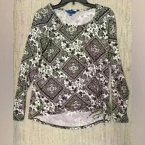 APT.9 SMALL PAISLEY LONG SLEEVE (very soft material!!)